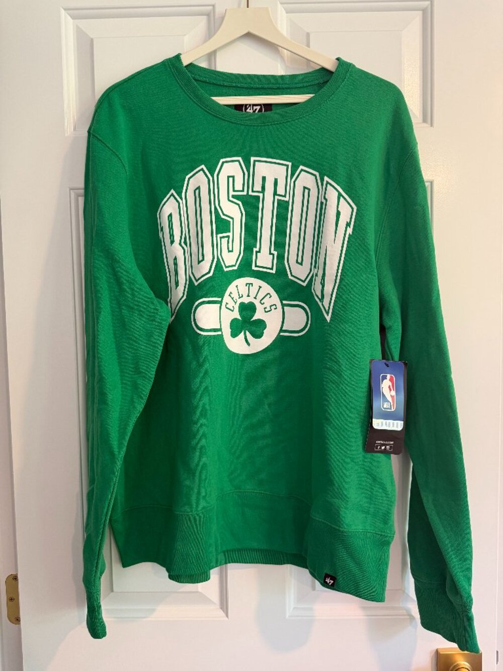 ’47 Brand Boston Celtics Green Crewneck Sweatshirt NWT XL